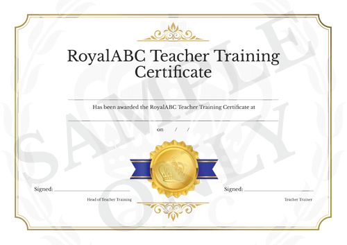 RoyalABC Teacher Training Certificate